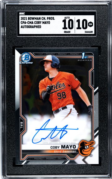 Coby Mayo Auto 2021 Bowman Chrome CPA-CMA