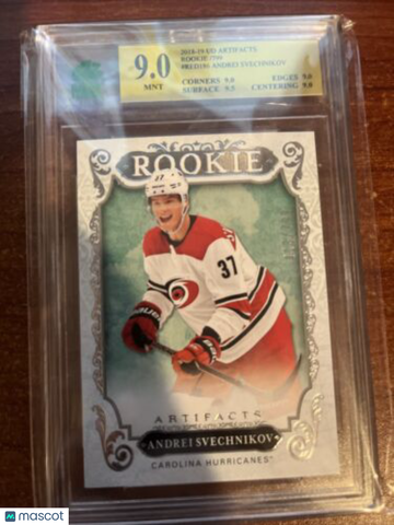 2018-19 Upper Deck Artifacts - Rookie Redemptions Andrei Svechnikov #RED186 Rookie MNT 9