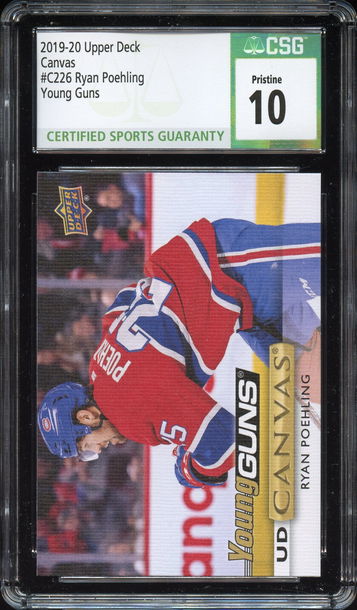2019-20 Upper Deck Canvas RYAN POEHLING CSG PRISTINE 10