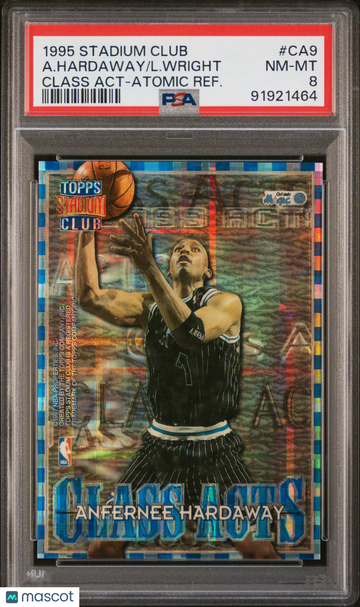 1996 Stadium Club Class Acts L. Wright A. Hardaway #CA9 Atomic Refractor PSA 8