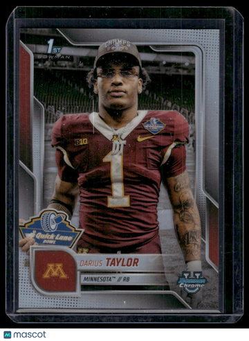 2025 Bowman Chrome University Darius Taylor #SP-6 Image Variations