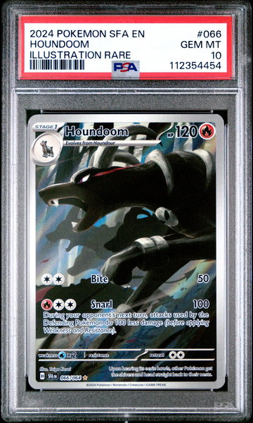 2024 Pokemon Shrouded Fable Illustration Rare Houndoom #66 PSA 10