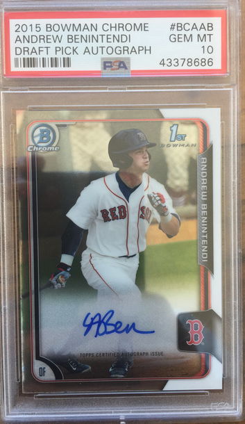 Andrew Benintendi auto PSA 10