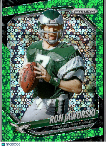 2025 Panini Prizm Ron Jaworski #207 Green Pulsar /18