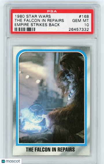 1980 Star Wars Empire Strikes Back The Falcon In Repairs #168 PSA 10