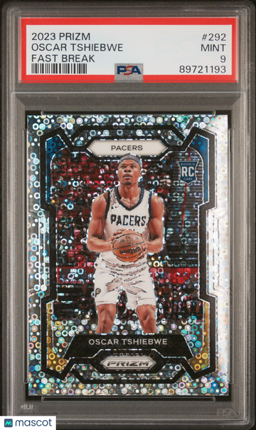 2023 Panini Prizm Oscar Tshiebwe #292 Fast Break PSA 9