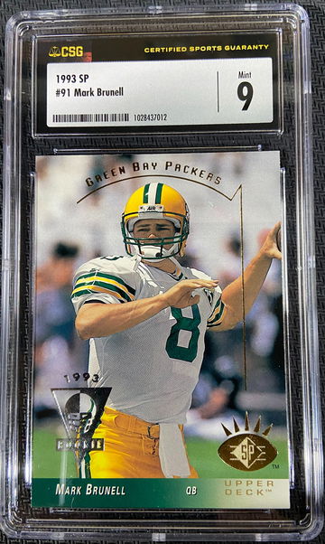 1993 SP Mark Brunell CSG 9 MINT!