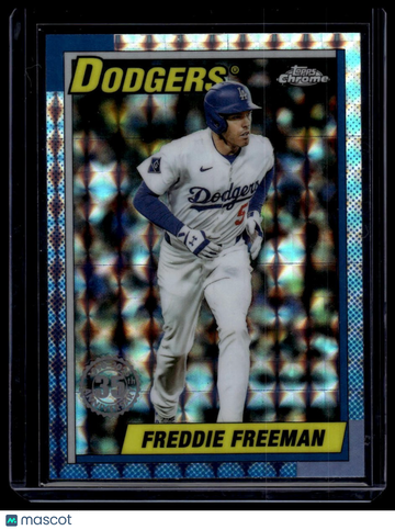 2025 Topps Chrome Update Freddie Freeman #90CU-6 1990 Topps Chrome Geometric Refractor