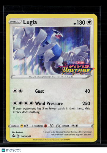 Pokemon 2020 Vivid Voltage Lugia #SWSH069