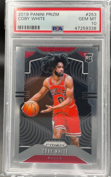 Coby White Prizm PSA 10