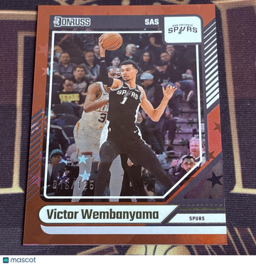 2024-25 Donruss Victor Wembanyama #6 International Red Stars SN