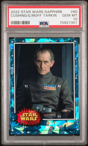 2022 Topps Chrome Sapphire Star Wars Peter Cushing as Grand Moff Tarkin #60