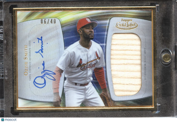 2022 Topps Gold Label Ozzie Smith #GGFAJR-OS /40 Relic Framed Game-Used Memorabilia