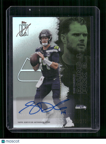 2025 Topps Signature Class Sam Darnold #47 /275 Topps Certified Autograph Issue