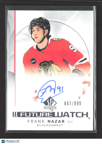 2025 Upper Deck SP Authentic Future Watch Frank Nazar #138 /999