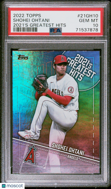 2022 Topps 2021's Greatest Hits Shohei Ohtani #21GH10 PSA 10