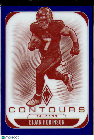 Bijan Robinson 2025 Panini Phoenix Contours Red /199 Atlanta Falcons