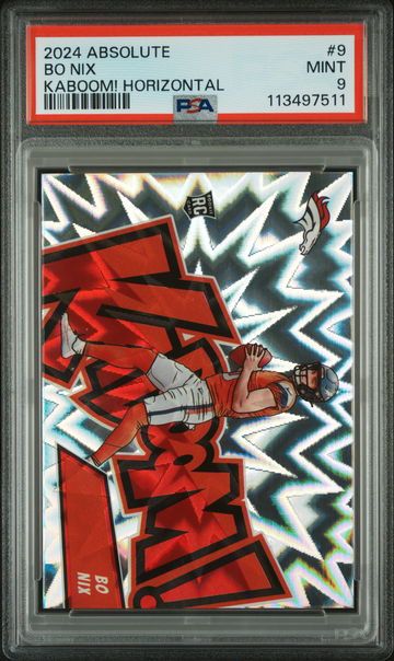2024 Absolute Kaboom! Horizontal Bo Nix #9 PSA 9