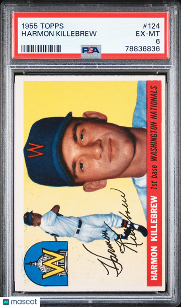 1955 Topps Harmon Killebrew #124 PSA 6