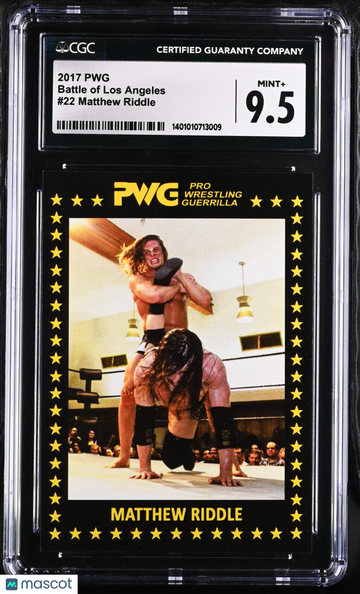 2017 PWG Matthew Riddle #22 Battle of Los Angeles CGC 9.5