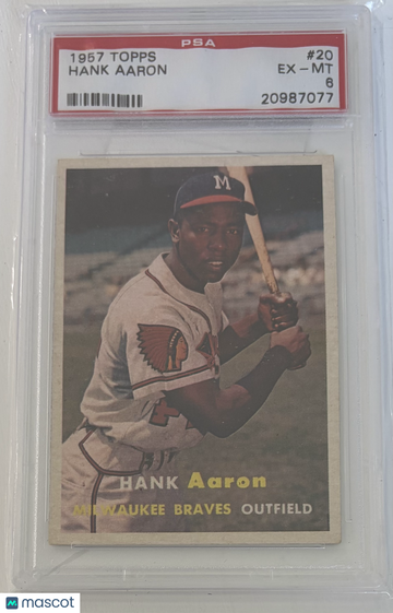 1957 Topps Hank Aaron #20 PSA 6