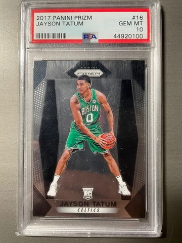 Prizm Jayson Tatum Rookie RC PSA 10