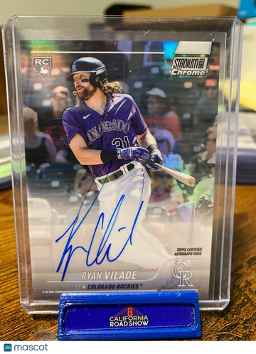 2022 Stadium Club Ryan Vilade #SCCBA-RV Chrome Rookie Topps