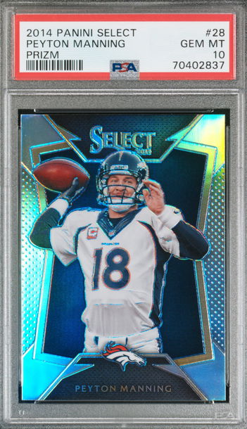 2014 Panini Select Peyton Manning Prizm Parallel-  PSA 10