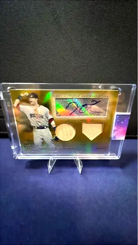 2009 TOPPS Dustin Pedroia PATCH AUTO Jersey Patch Bat Relic