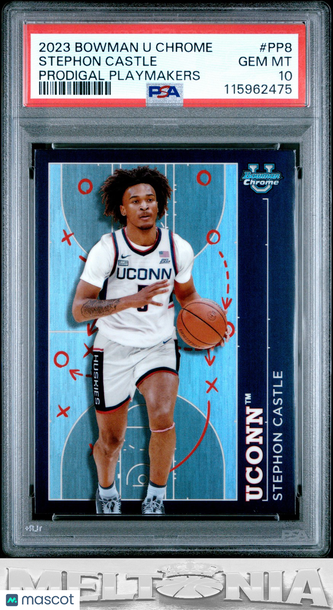 2023-24 Bowman University Chrome Stephon Castle #PP-8 Prodigal Playmakers RC PSA 10
