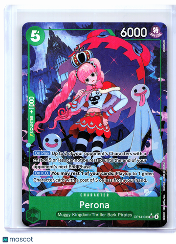 The Azure Sea's Seven Perona (Alternate Art) Foil Super Rare #OP14-033