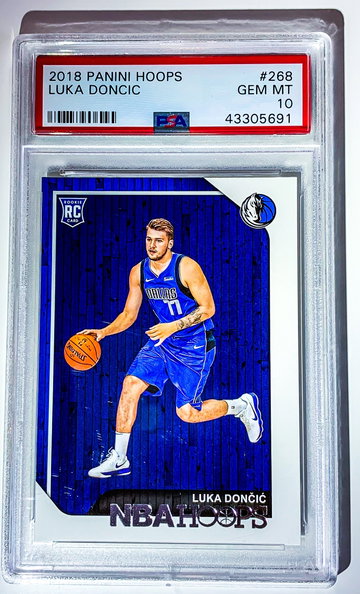 2018 Hoops Luka Doncic Rookie PSA 10