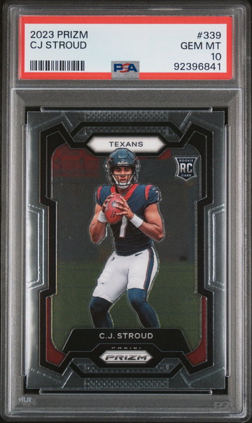 2023 PANINI CJ STROUD PRIZM #339 PSA 10 FT.A1.27
