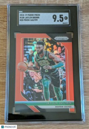 2018-19 Panini Prizm Jaylen Brown #299 9.5