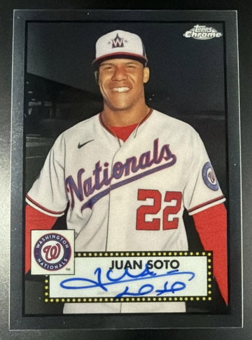 2021 Topps Chrome Juan Soto Platinum Anniversary Auto