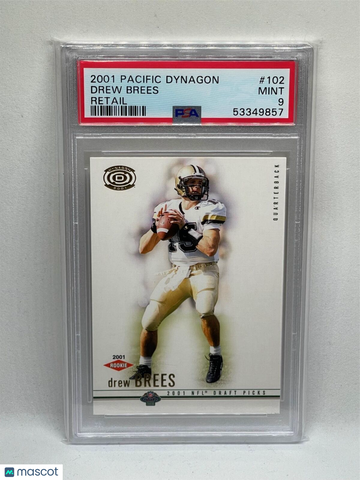 2001 Pacific Dynagon Drew Brees #102 Retail PSA 9