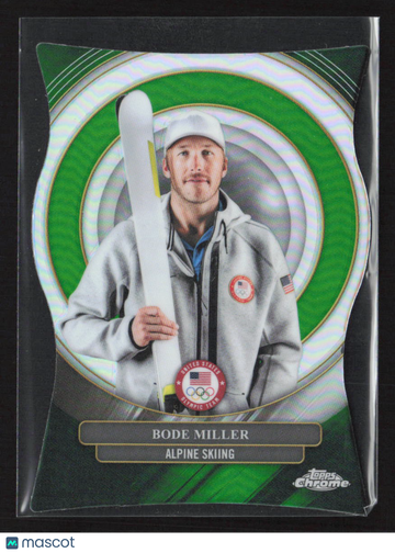 2026 Topps Chrome U.S. Olympic Team Bode Miller #CR-49 Green Refractor
