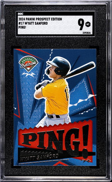 2024 Panini Prospect Edition #17 Wyatt Sanford Ping! SGC 9