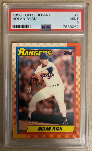 1990 Topps Tiffany #1 Nolan Ryan PSA 9 Mint