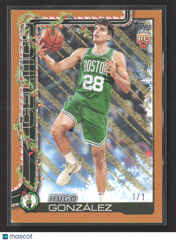 2025 Topps Holiday Hugo González #H188 Gold Glitter RC