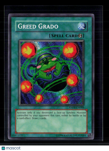 2009 Ancient Prophecy Greed Grado Super Rare Quick-Play Spell