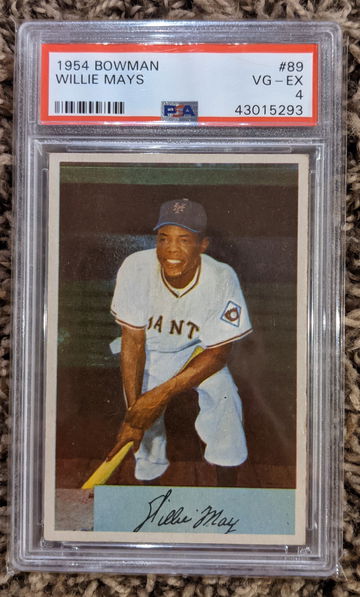 1954 Bowman Willie Mays PSA 4 Centered