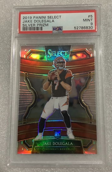 2019 Select Silver Jake Dolegala Rookie Concourse PSA 9 Bengals 
