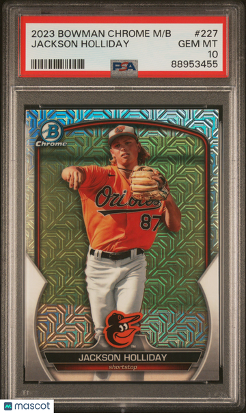 2023 Bowman Mega Box Chrome Jackson Holliday #227 PSA 10