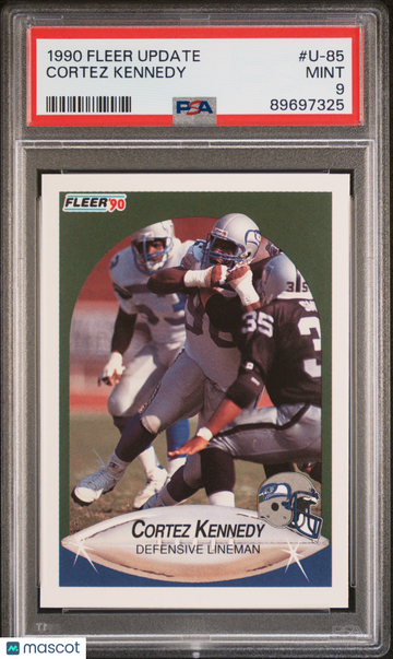 1990 Fleer Update Cortez Kennedy #U-85 PSA 9