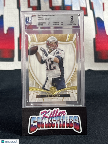 2013 Topps Supreme Sepia Tom Brady #62 /75 BGS 9