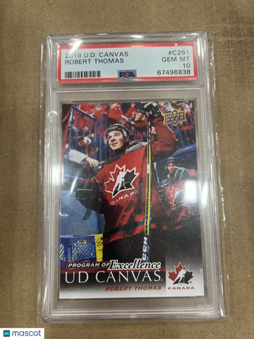 2018-19 Upper Deck Canvas Robert Thomas #C261 Program of Excellence Rookie PSA 10