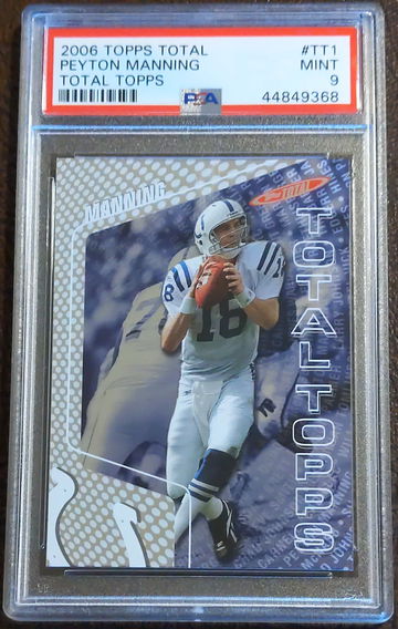2006 Topps Total, Total Topps, #TT1, Peyton Manning, PSA 9