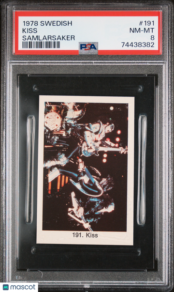 1978 Swedish Samlarsaker Kiss #191 PSA 8
