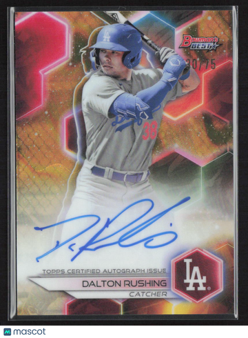 2023 Bowman's Best Dalton Rushing #B23-DR Gold Lava /75